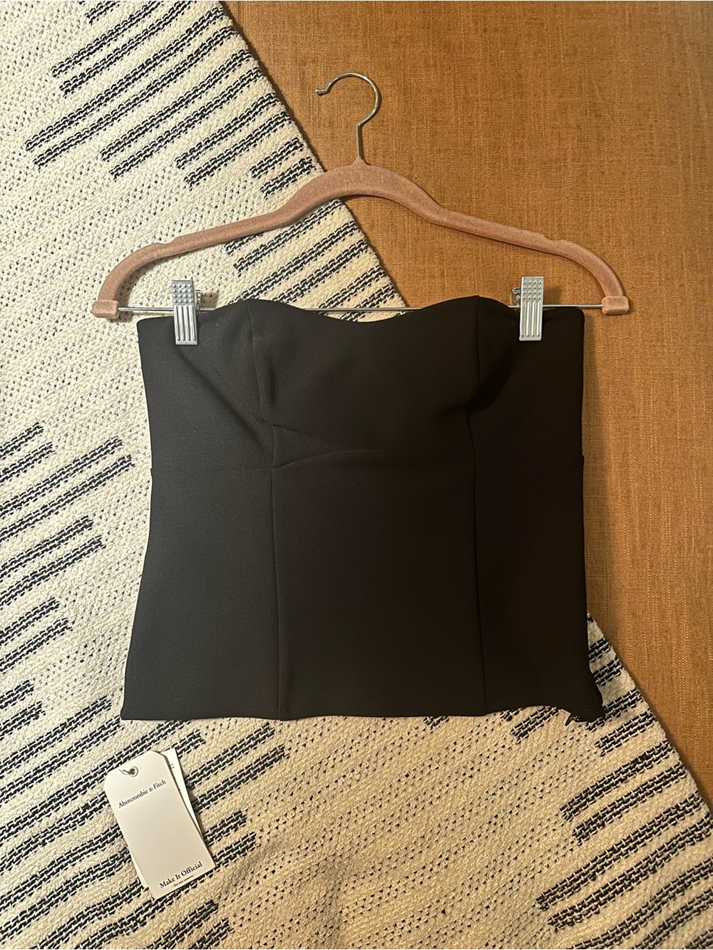 Abercrombie Black Strapless Tube Top Bustier